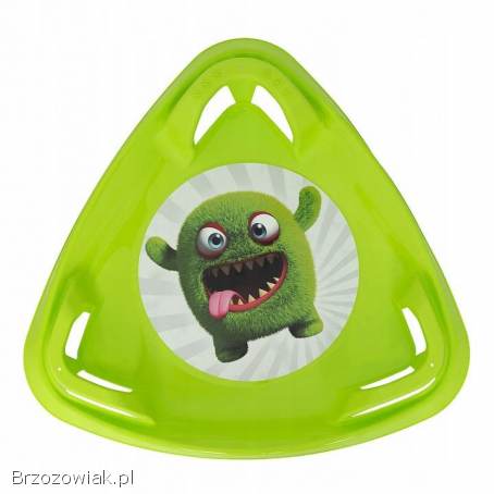 Ślizg zjazdowy sanki talerz ślizgacz na śnieg dla dzieci uchwyty