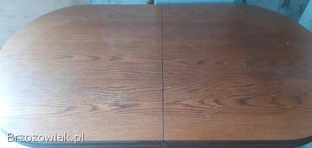 Stół drewniany owalny