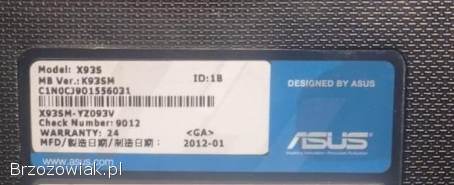 Laptop Asus X93S 18,  4 i5 / 8 GB / 750 GB Blu-ray