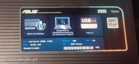 Laptop Asus X93S 18,  4 i5 / 8 GB / 750 GB Blu-ray