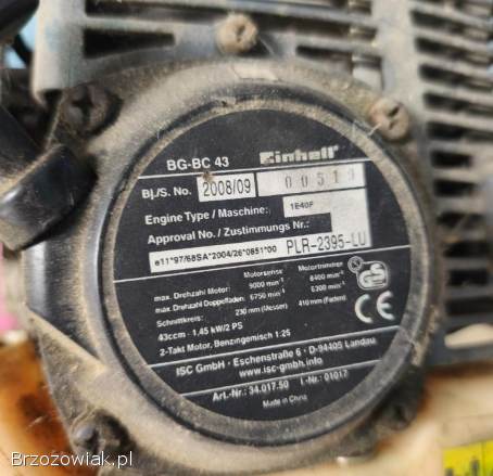 Kosa spalinowa,  kosiarka ręczna -  uszkodzona