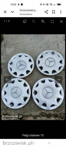 Kołpaki 15 Mercedes