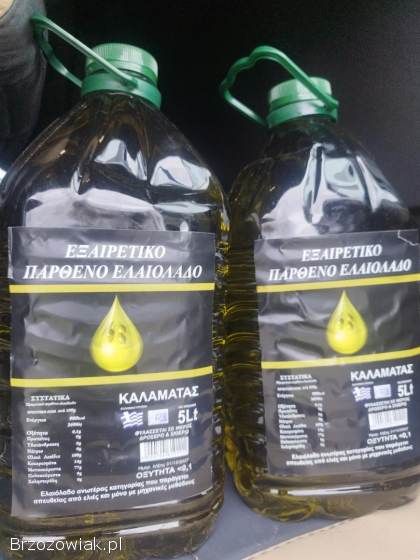 Sprzedam Grecką Oliwę z Oliwek z pierwszego tłoczenia