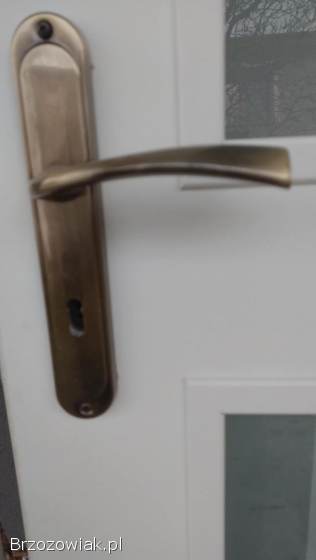 Dzrwi wewnętrzne 90 cm lewe szyldy futryna i listwy