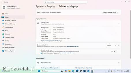 Laptop ACER Nitro V 15 ANV15-41 15.  6 IPS 144Hz R5-7535HS 8GB RAM 512GB SSD GeFo