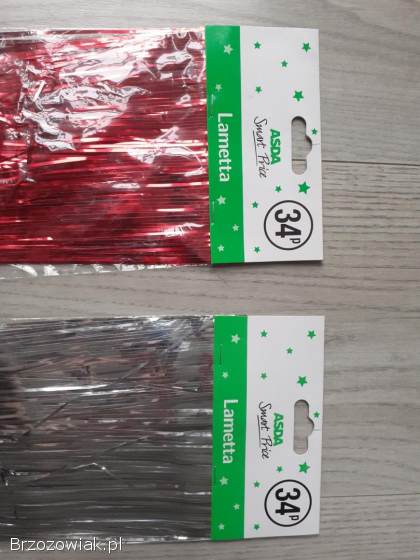 Lametta ozdoba na choinkę,  nowa