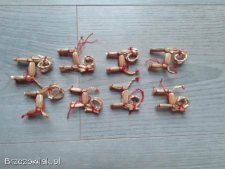 Ozdoby słomkowe na choinkę