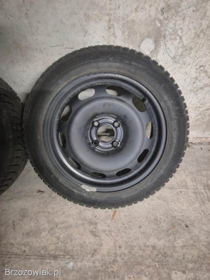 Sprzedam komplet opon wraz z felgami Goodyear 195/55R16 peugeot