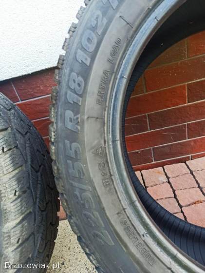 Opony zimowe Riken 225/55/r18 mało używane.  Mało używane.  wysokość bieżnika 8mm.