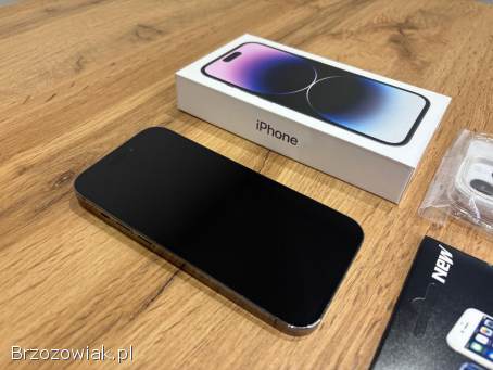 Okazja!  Iphone 14 Pro -  Deep Purple!  Super Stan!  Kondycja Bat 100!