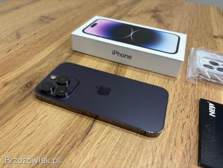 Okazja!  Iphone 14 Pro -  Deep Purple!  Super Stan!  Kondycja Bat 100!