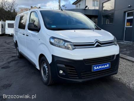 Citroen Jumpy 2.  0HDi122KM Long -  Gwarancja -  Brygadówka,  6osobowy,  VAT 23,  Brutto