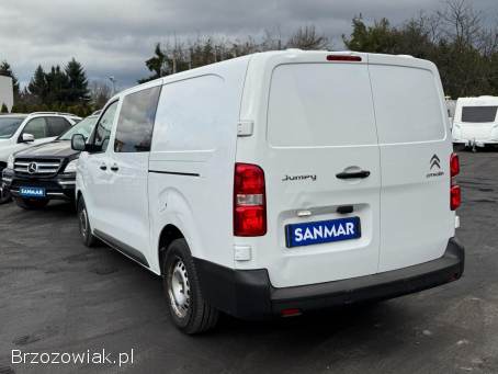 Citroen Jumpy 2.  0HDi122KM Long -  Gwarancja -  Brygadówka,  6osobowy,  VAT 23,  Brutto