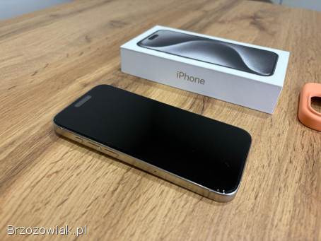Okazja!  Piękny Iphone 15 Pro -  Tytanowa Biel!  Ideał!  Gwarancja!
