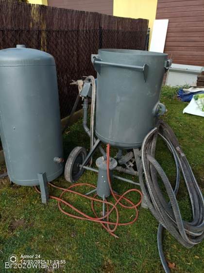 Kompresor śrubowy z piaskarką