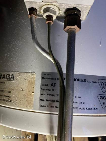 Podgrzewacz wody – 80 litrów – sprawny,  solidny,  włoski producent