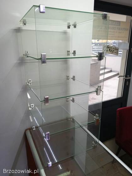Gablotka wystawowa szklana 5 półek