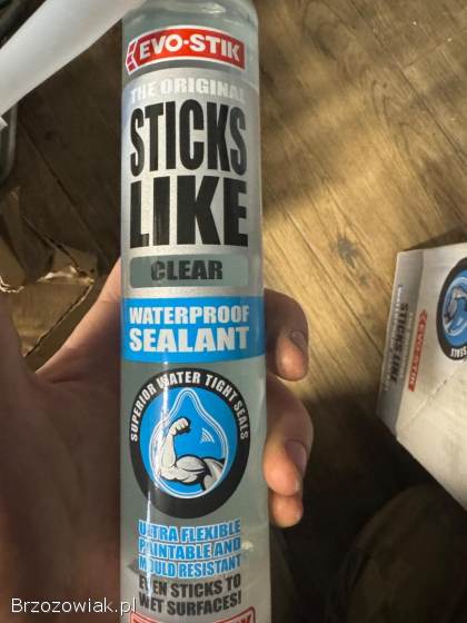 Klej typu high tack i silikon 2 v 1 bezbarwny 19 opakowan