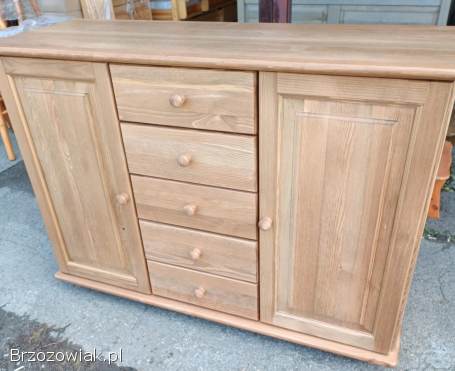 Komody z drewna sosnowego nowe