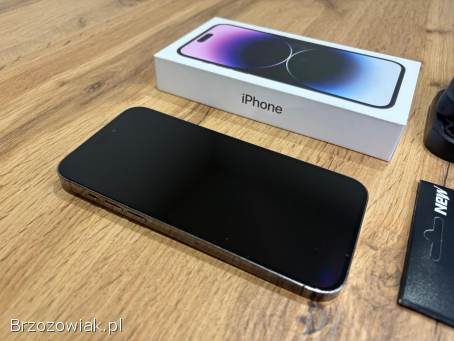 Okazja!  Iphone 14 Pro Max!  Deep Purple 128GB!  Bateria 100 Super stan!