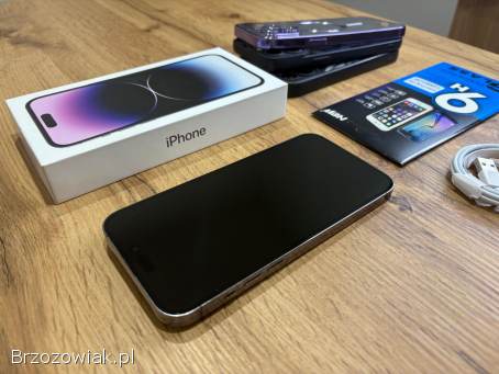 Okazja!  Iphone 14 Pro Max!  Deep Purple 128GB!  Bateria 100 Super stan!