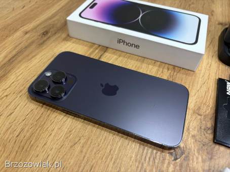 Okazja!  Iphone 14 Pro Max!  Deep Purple 128GB!  Bateria 100 Super stan!