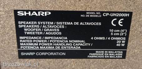 KOLUMNY Sharp CP -  UH2000H