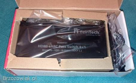 VAX04101 Przełącznik HDMI eARC Pass 4x1 do soundbara