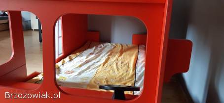 Łóżko piętrowe wóz strażacki
