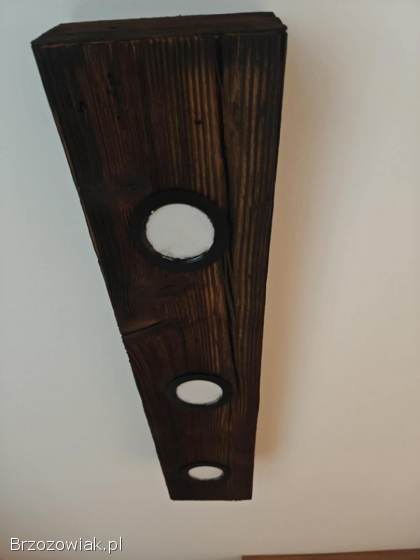 Lampa drewniana sufitowa
