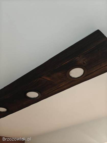 Lampa drewniana sufitowa