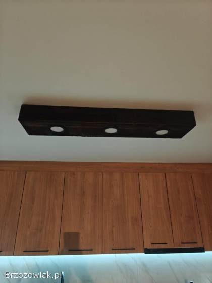 Lampa drewniana sufitowa