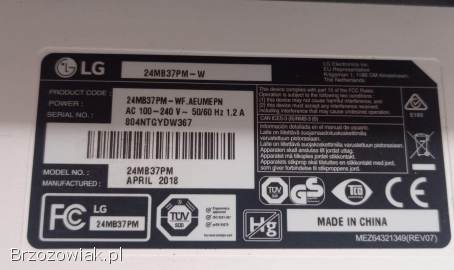 Monitor LG 24MB37PM 24 LED IPS 1920x1080 VGA DVI