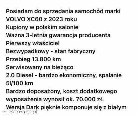 Volvo XC 60 4x4 2023