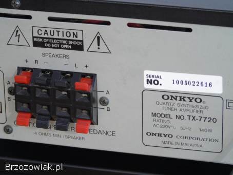 Amplituner Onkyo TX-7720 mocny i sprawny.  WYSYŁKA