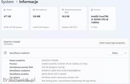 ThinkPad T14 16GB RAM I5 10GEN