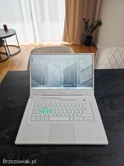 Gamingowy ASUS TUF DASH F15 15,  6 144Hz i7/RTX 3060/16GB RAM/512SSD