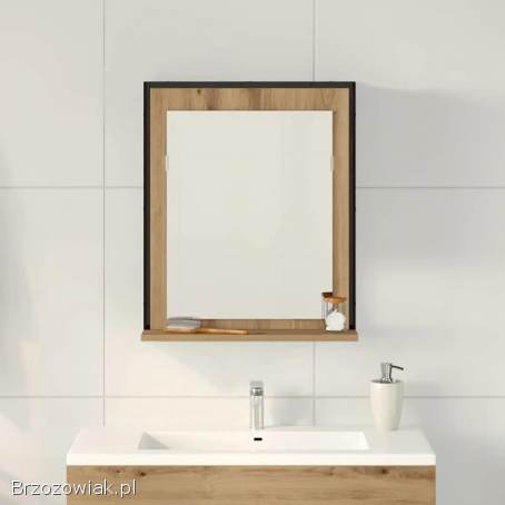 VidaXL Lustro dąb artisan 50 x 12 x 60 cm -  nowe lustro