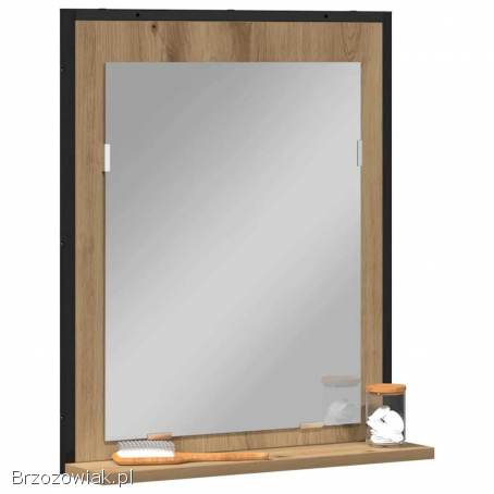 VidaXL Lustro dąb artisan 50 x 12 x 60 cm -  nowe lustro
