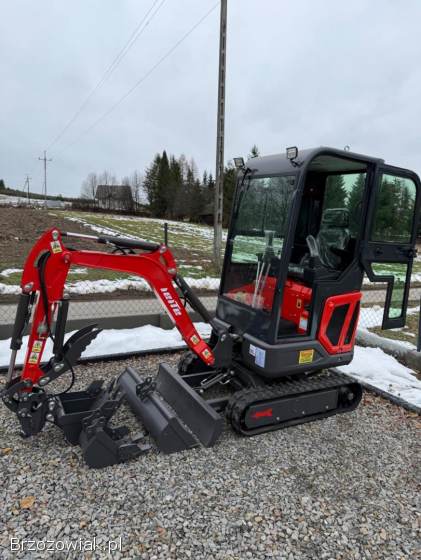 Nowa minikoparka 1,  6t 25KM,  1600kg 2025 (Kubota,  JCB,  bobcat)