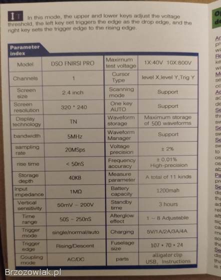 Oscyloskop 5 MHz FNIRSI-PRO