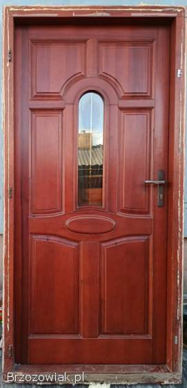 Drzwi zewnętrzne wejściowe z demontażu