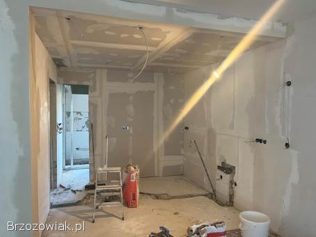 Wykończenia wnętrz,  glazura,  taras,  sztukateria,  brukarstwo