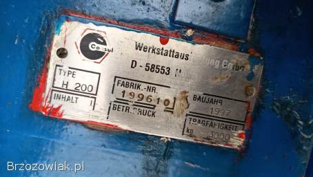 Podnośnik dwukolumnowy 3t śrubowy sprawny