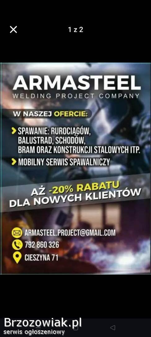 Świadczę usługi spawania