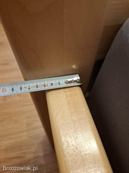 Łóżko z drewna bukowego