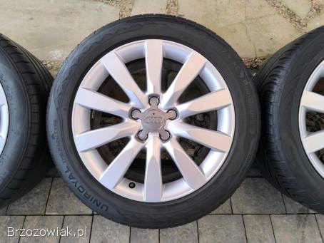 Alufelgi 17 5x112 opony letnie 245/45R17 z 2020r Audi VW Seat Skoda Mercedes BMW