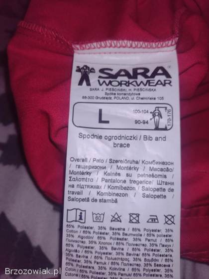 Spodnie robocze ogrodniczki r.  L