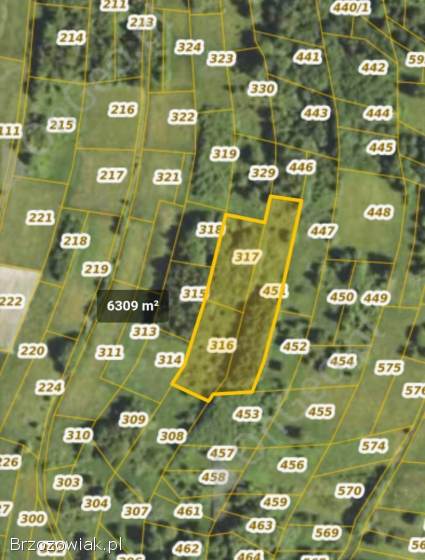 Sprzedam działki Gm.  Domaradz Barycz 1.  84ha