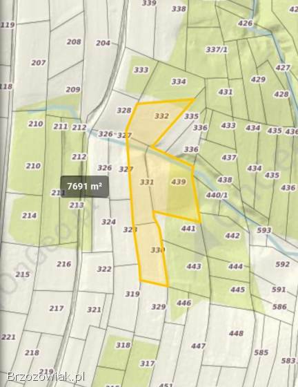 Sprzedam działki Gm.  Domaradz Barycz 1.  84ha
